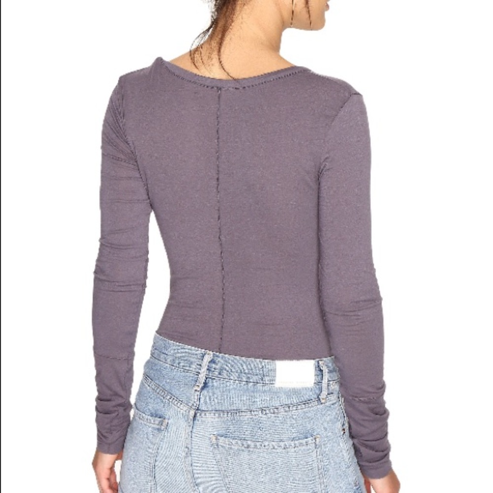 NWT Free People Easy Peasy Long Sleeve Bodysuit L - Picture 3 of 6